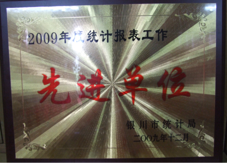 2009年度統(tǒng)計(jì)報(bào)表工作先進(jìn)單位